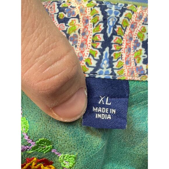 Robert Graham Men's Long Sleeve Multicolor Striped Button Up Shirt - Size XL - Picture 4 of 5